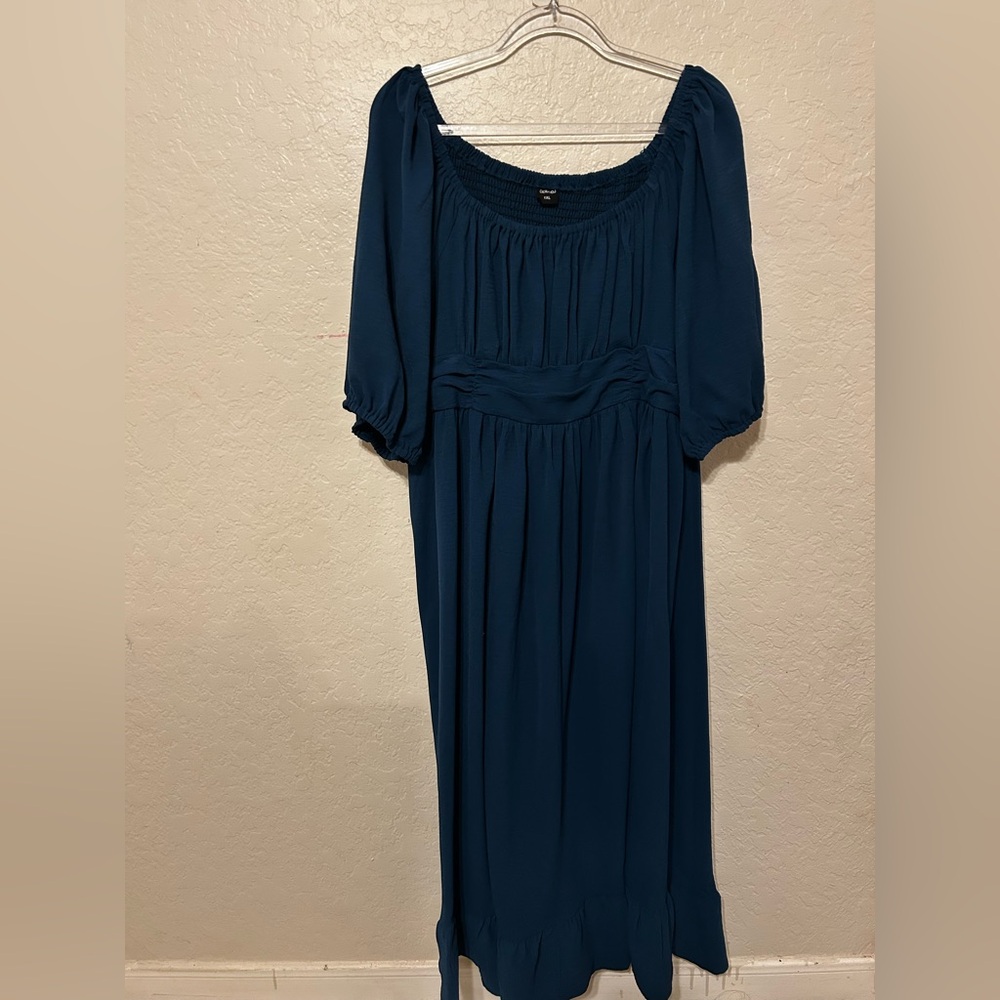 🚀CICIDUDU Chic Teal Long Sleeve Dress size 1XL GUC